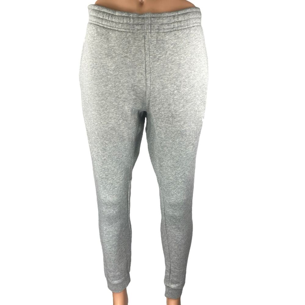 Nike Mens Gray Heather Fleece Tapered Running Athletic Jogger Sweat Pants Size M